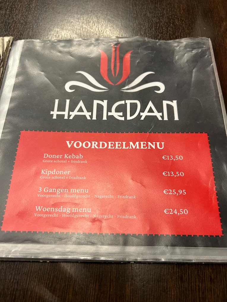 Hanedan  menu 2