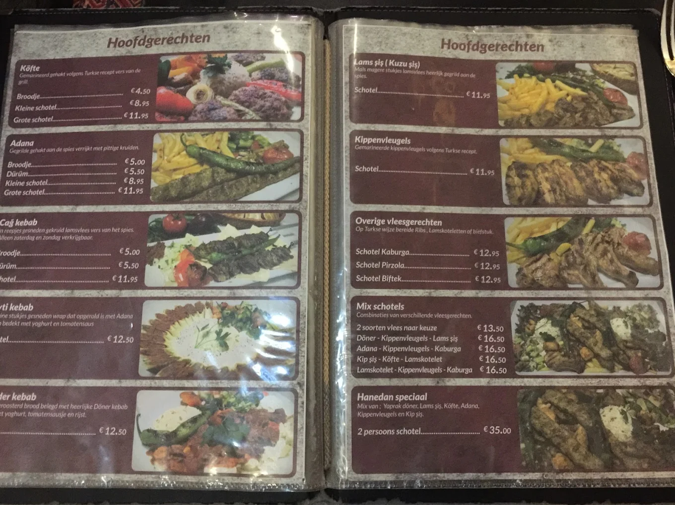 Hanedan  menu 1